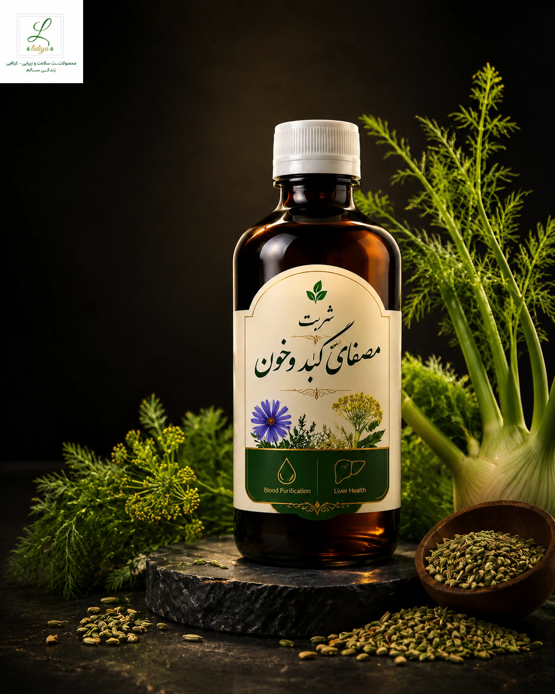 شربت مصفای خون و کبد با کیفیت عالی(  250 میل)